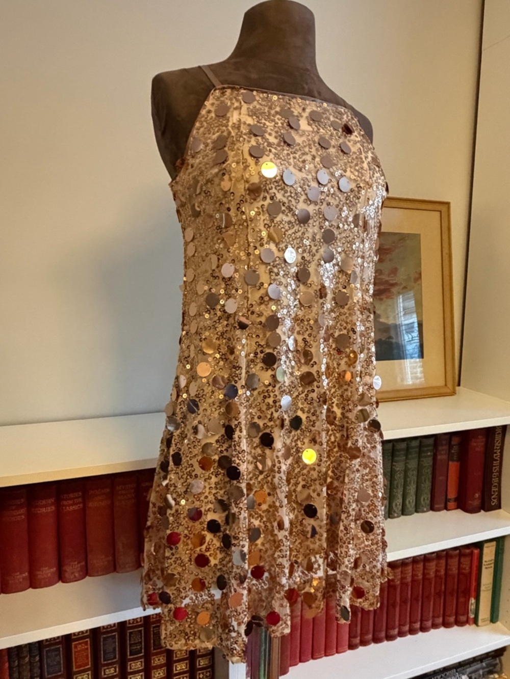 Speechless Gold Sequin Girls Formal Dress